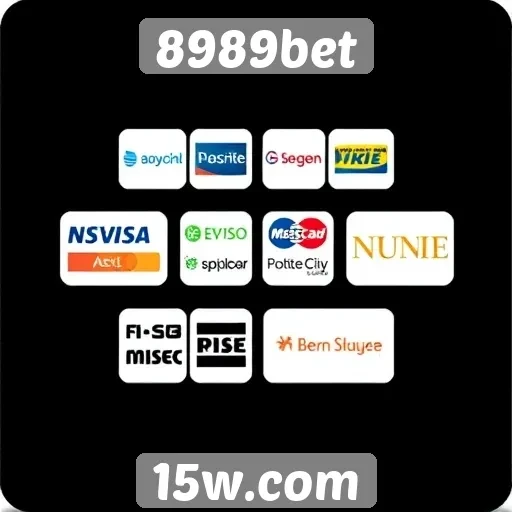 Variedade de métodos de pagamento disponíveis no 8989bet
